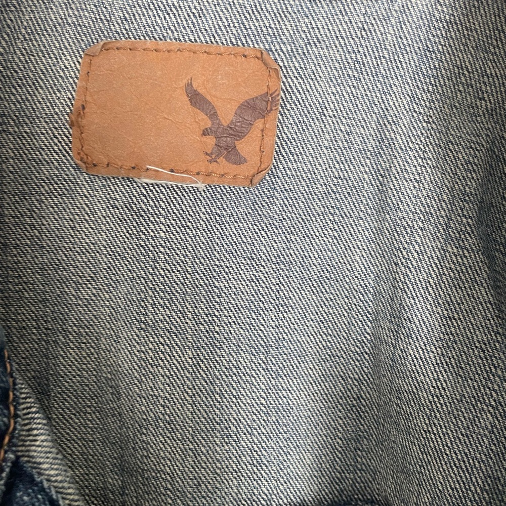 VTG Woman’s American Eagle Jean Jacket Sz XL - Picture 4 of 8